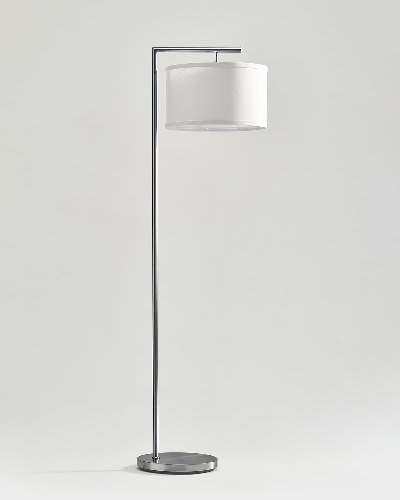 Montage Modern Floor Lamp - Satin Nickel