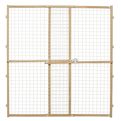 MidWest Homes for Pets Wire Mesh Pet Safety Gate, 44 Inches Tall & Expands 29-50 Inches Wide, Large - Large