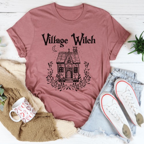 Village Witch Tee - Mauve / XL