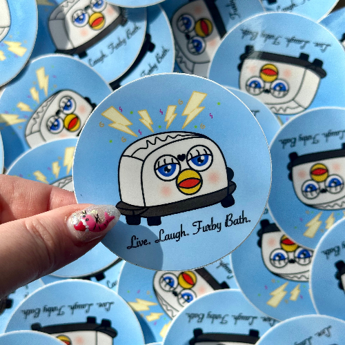 Live. Laugh. Toaster Bath Sticker | Default Title