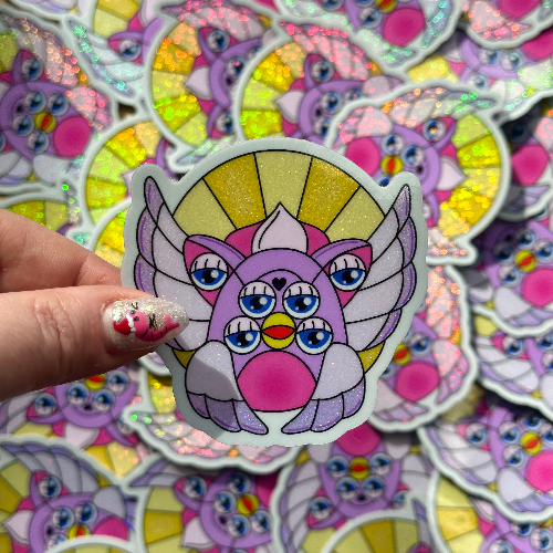 Purple Biblically Accurate Angel Sticker | Default Title