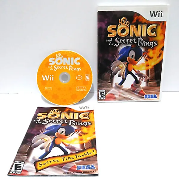 Sonic and the Secret Rings Nintendo Wii 2007 Game Tested Disk Clean Fast Ship!  | eBay