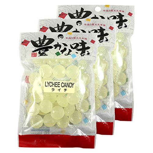 Daimaru Japanese Candy - Unique Hard Candies from Japan (Lychee, 3 Pack) - Lychee - 0.37 Ounce (Pack of 3)