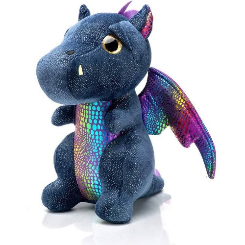 Adorable 25cm Dragon Plush Toy - black / 25cm