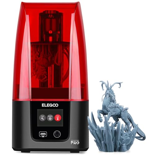 ELEGOO Resin 3D Printer, Mars 3 Pro MSLA 3D Printer with 6.6-Inch Ultra 4K Monochrome LCD, Print Size of 5.647"(W) 3.52(D) 6.8"(H) and Replaceable Activated-Carbon - Mars 3 Pro 4K