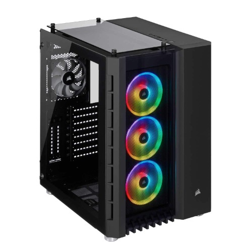 CORSAIR Crystal Series 680X RGB High Airflow Tempered Glass ATX Smart Case, Black - Black RGB ATX Case