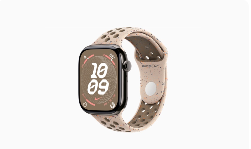 Buy Apple Watch Series 10 GPS + Cellular, 46mm Slate Titanium Case with Desert Stone Nike Sport Band - S/M