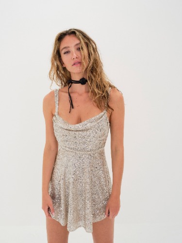 Candice Mini Dress | XXS / Silver