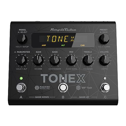 IK Multimedia TONEX Pedal AI machine learning multi effects pedal: Tone Model any electric guitar amp, guitar pedal, distortion pedal, overdrive pedal or other guitar effects