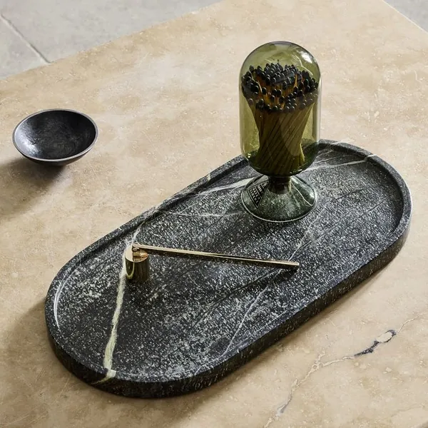 Marble Pill Shaped Tray