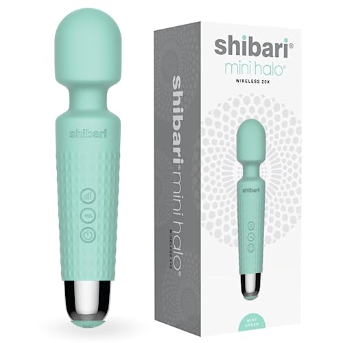 Shibari Mini Halo Vibrator, Wand Massager Vibe, Cordless, Quiet, High Power & Waterproof, Vibration Clitoris Stimulation, Adult Sex Toys, Personal Vibrator for Women, Sex Vibrators (Mint) - Mint