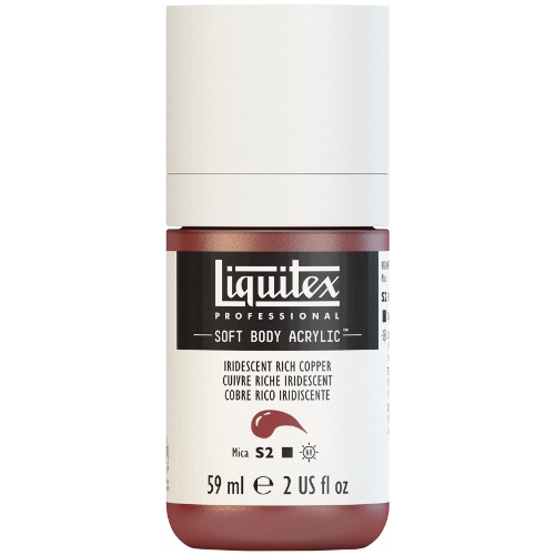 Liquitex Professional Soft Body Acrylic Paint, 59ml (2-oz) Bottle, Iridescent Rich Copper