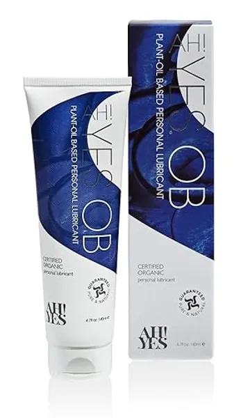 AH! YES® OB - Natural Plant Oil Based Personal Lubricant - 4.7 Fl Oz (Pack of 1)