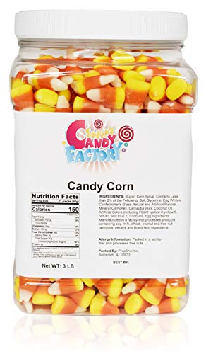 Sarah's Candy Factory Candy Corn in Jar, 3 Lbs - 3 Pound (Pack of 1)