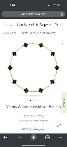 Vintage Alhambra necklace, 10motif