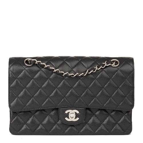 Chanel classic Flap bag with Silver hardware | Default Title
