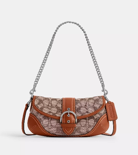 Soho Bag 25 In Crystal Signature Jacquard