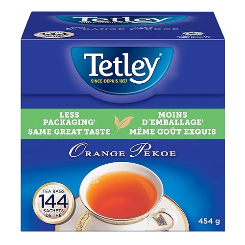 Tetley Orange Pekoe Black Tea - 144 Tea Bags, 454 Grams, Contains Caffeine - 144 Tea bags