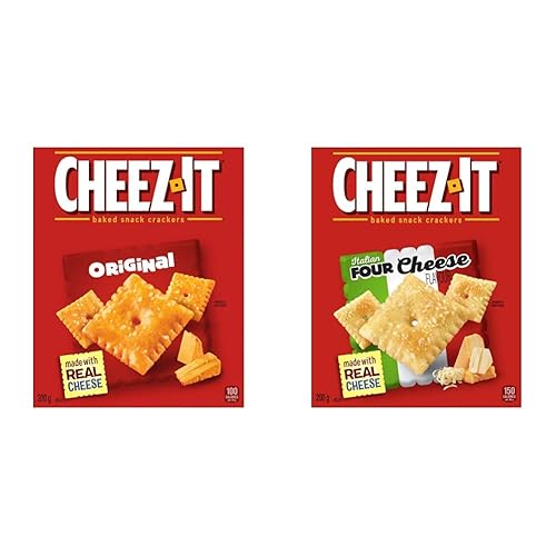 Cheez-It Original, 200 Grams & Baked Snack Crackers Italian Four Cheese Flavour 200 gram - Cheez-It Original + Baked Snack Crackers