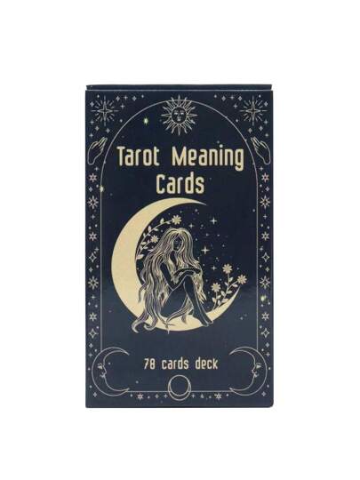 Tarot Meaning Cards, Double Sided With Imagery On Front & Text On Back Tarot Cards,Tarot,Board Games, Board,Runes,Tarot Bag,Cauldron,Alice,Cartas Tarot
