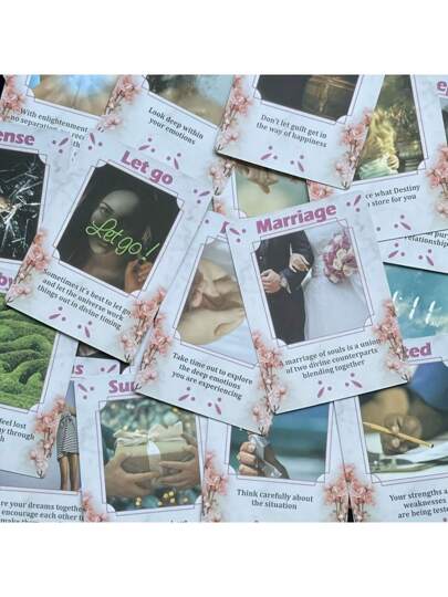 Soul Connection Love Oracle Cards For Divination & Destiny; Suitable For Family Gathering, Card Game And Gift Giving