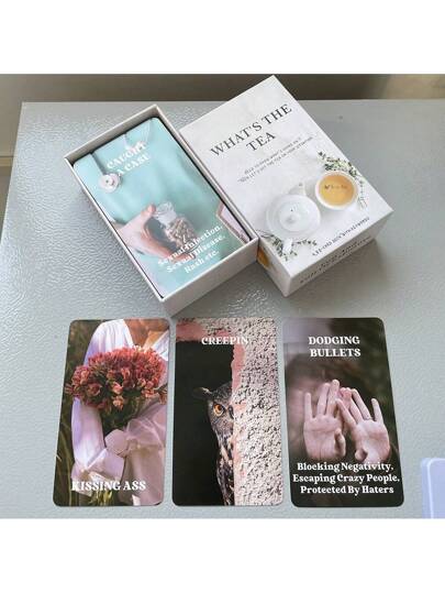 What Is The Tea Oracle Cards 12x7cm Fortune Telling Toys Prophecy Divination English Version Deck In Box 80-Cardsoracle Cards,Deck Of Cards,Oracle Deck,Love Oracle,Oracle Cards Love,Oracles