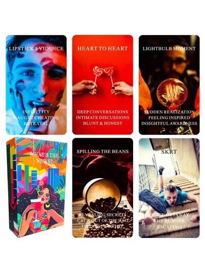 Tzxamsez What's The Tea? Relationships Oracle Cards, Life Oracle Deck, Oracle Cards Deck For Beginners, Interpreting Our Career And Life Relationships