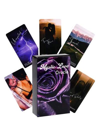 Cards, Mystical Love Oracle Cards For Family Party Board Games
