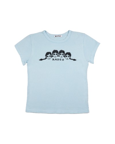 "radio head" baby tee | M
