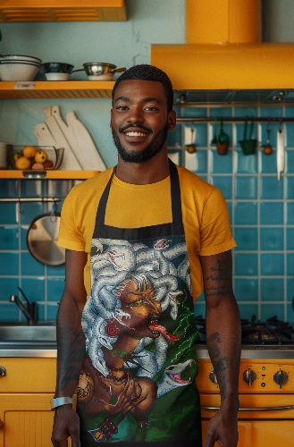(Same Day Seattle Delivery) 🌶️Medusa Apron - One Size