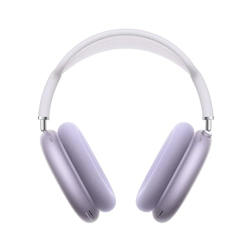 Apple AirPods Max Wireless Over-Ear Headphones, Pro-Level Active Noise Cancellation, Transparency Mode, Personalized Spatial Audio, USB-C Charging, Bluetooth Headphones for iPhone – Purple - USB-C Connector - Purple