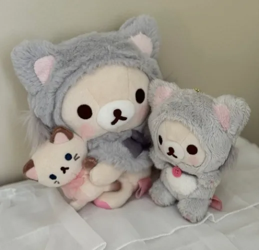 Limited Korilakkuma Cat Neko Plush & Keychain Plush