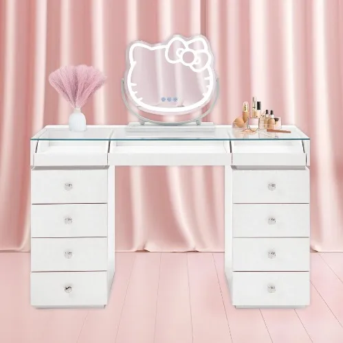 Hello Kitty Makeup Vanity Desk + Mirror