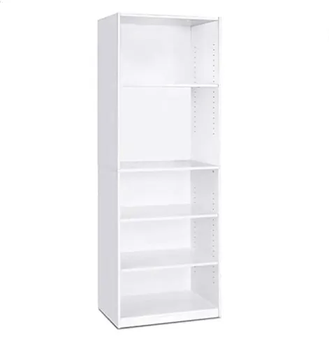 Simply Home 5-Shelf Bookcase, 5-Tier, White