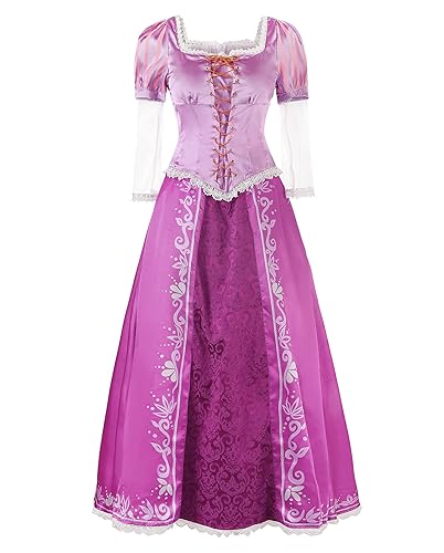 JerrisApparel Women’s Princess Costumes Princess Dress Cosplay Dress up - Purple 2