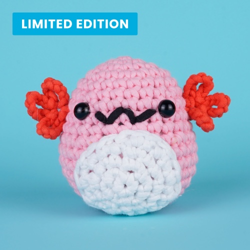 Limited Edition Axolotl Crochet Kit | With crochet hook