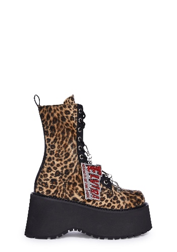 Catwalk Seduction Platform Boots | LEOPARD / US 7