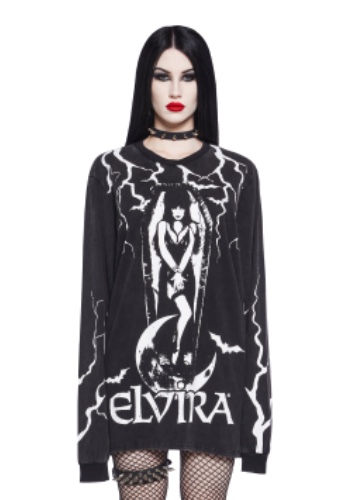 Thunderstruck Long Sleeve Tee | BLACK / M/L