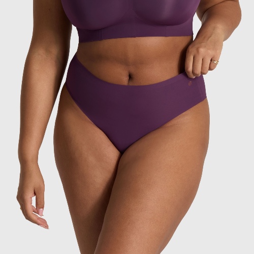 High-Waisted Thong | Plum / Fits 16-24