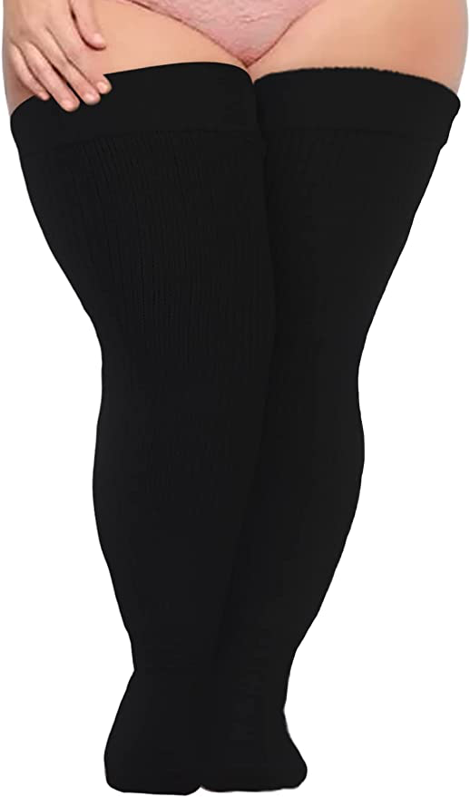 Neoviancia Plus Size Thigh High Socks
