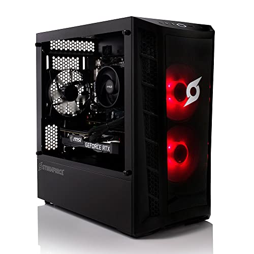 Stormforce Onyx Gaming PC – NVIDIA GeForce RTX 3060 12GB, AMD Ryzen 5 5600, 500GB, 16GB, WiFi, Windows 11 (Amazon Exclusive)