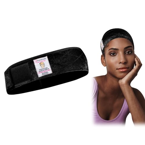 Dreamlover Wig Grip Band for Women, Velvet Wig Grip Headband, Black - Black