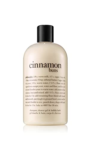 philosophy cinnamon buns shower gel | 480ml | bubble bath | body wash - cinnamon buns - 480 ml (Pack of 1)