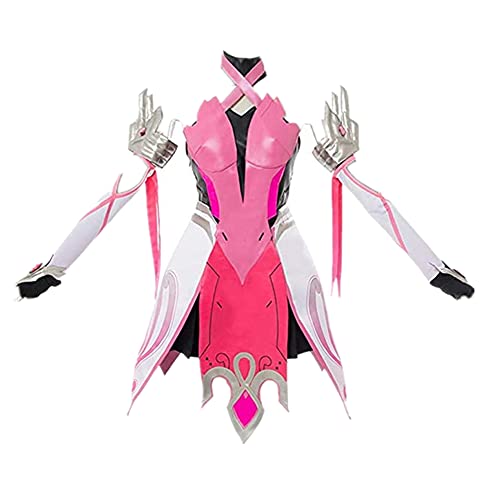 Mercy Angela Ziegler Outfit Pink Mercy Skin Halloween Carnival Cosplay Costumes for Girls and woman - Custom Made