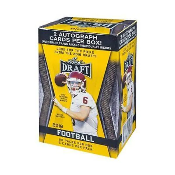 2018 LEAF DRAFT FOOTBALL 20-PACK BOX (TWO AUTOGRAPHS!)  | eBay