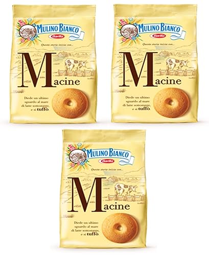 3X Mulino Bianco Macine Italian Biscuits Cookies 350g