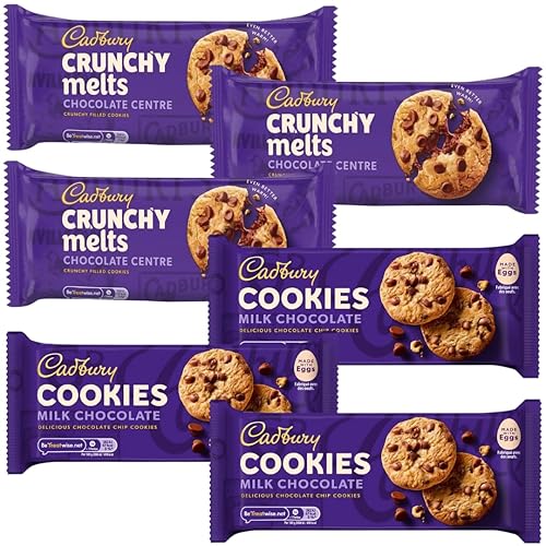 Chocolate Chip Bundle With Dairy Milk Chocolate Chip Cookies 135gx3 and Chocolate Crunchy Melts Biscuits 156gx3 (6 Pack)