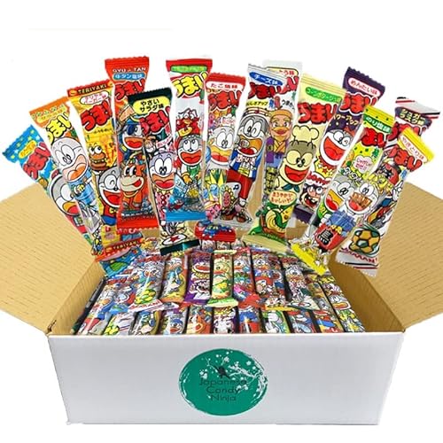 【Japanese candy ninja】Assorted Japanese Snack Umaibo 55 Packs of 11 flavour by Dagashi