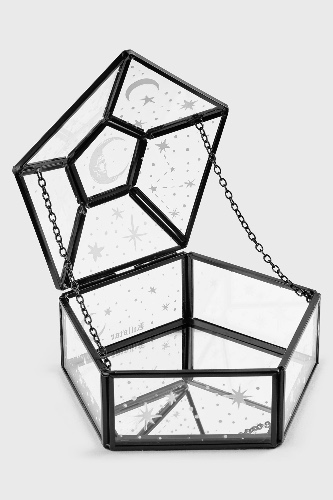 Starlight Glass Box | One Size / Black / 100% Glass and 100% Metal