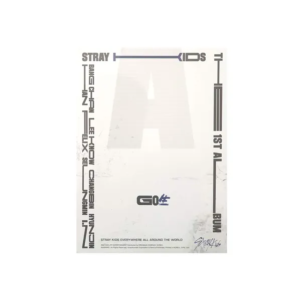 JYP Ent Stray Kids GO Live [Standard Version] 1st Album (C Type) CD+Photobook+Photocards+4 Cuts Film+Secret Card+Unit Lyric Leaflet+(Extra 4 Photocards+1 Double-Sided Photocard+Pocket Mirror)